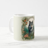 Cottagecore Wolf Koffiemok (Voorkant links)