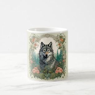 Cottagecore Wolf Koffiemok