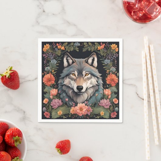 Cottagecore Wolf Servet (Insitu)