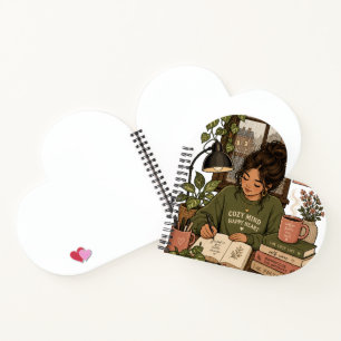 Cottagecore Zelfzorg Illustratie Notitieboek