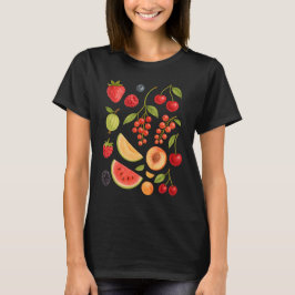 Cottagecore Zomerfruit Levendig Zomerfruit T-shirt