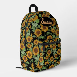 Cottagecore Zonnebloemen Patroon Bedrukte Rugzak