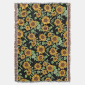 Cottagecore Zonnebloemen Patroon Deken (Voorkant Verticaal)