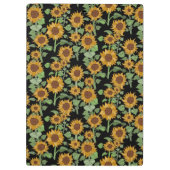 Cottagecore Zonnebloemen Patroon Klembord (Achterkant)