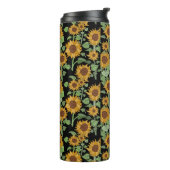 Cottagecore Zonnebloemen Patroon Thermosbeker (Gedraaid links)