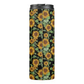 Cottagecore Zonnebloemen Patroon Thermosbeker (Achterkant)