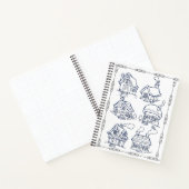 Cottages and Flowers kleurboek Notitieboek (Binnen)