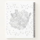 Cottages and Flowers kleurboek Notitieboek (Achterkant)