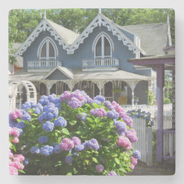 Cottages and Hydrangeas - Martha's Vineyard Stenen Onderzetter