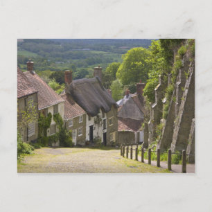 Cottages at Gold Hill, Shaftesbury, Dorset Briefkaart