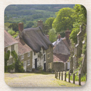 Cottages bij Gold Hill, Shaftesbury, Dorset, Bier Onderzetter