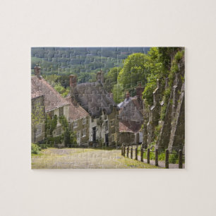 Cottages bij Gold Hill, Shaftesbury, Dorset, Legpuzzel