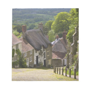 Cottages bij Gold Hill, Shaftesbury, Dorset, Notitieblok