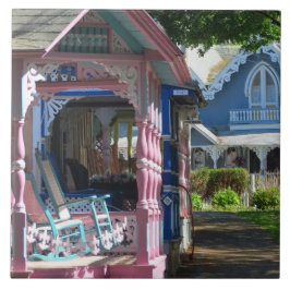 Cottages in a Row - Martha's Vineyard Tegeltje