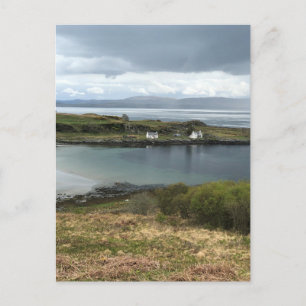 Cottages op het eiland Jura. Schots Eiland Briefkaart