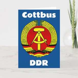 Cottbus, DDR - Deutsche Demokratische Republiek Bedankkaart