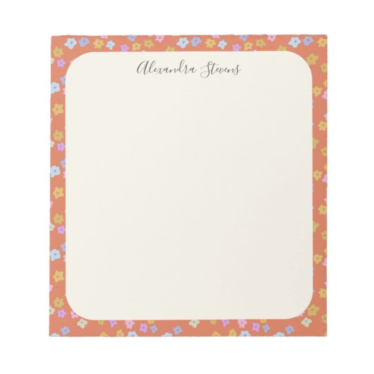  Cottcore Boho Ditsy Floral Notitieblok (Voorkant)