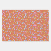  Cottcore Boho Ditsy Flowers Pastels Inpakpapier Vel (Voorkant 3)