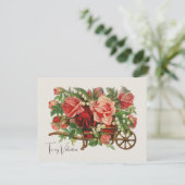 Cottcore  Bouquet Valentijn's Holiday Feestdagenkaart (Staand voorkant)