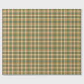 Cottcore Earth Tones Tartan Pset Cadeaupapier (Vlak)