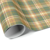 Cottcore Earth Tones Tartan Pset Cadeaupapier (Rol Hoek)