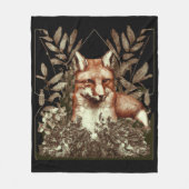 Cottcore Fox  Fleece Deken (Voorkant)