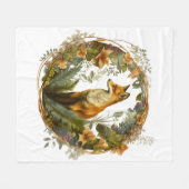 Cottcore Fox  Fleece Deken (Voorkant (Horizontaal))