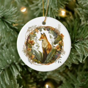 Cottcore Fox  Keramisch Ornament
