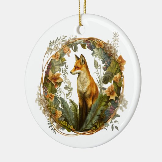 Cottcore Fox  Keramisch Ornament (Links)