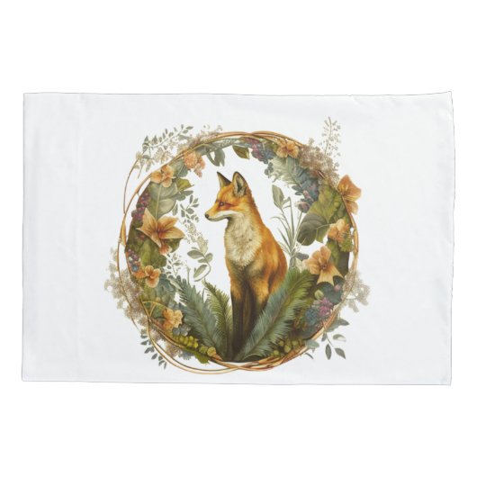 Cottcore Fox  Kussensloop (Achterkant)