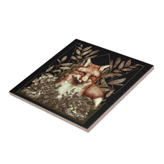 Cottcore Fox Tegeltje (Zijkant)