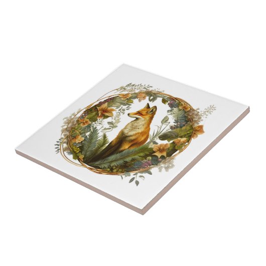 Cottcore Fox  Tegeltje (Zijkant)