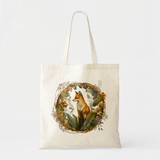 Cottcore Fox Tote Bag (Voorkant)