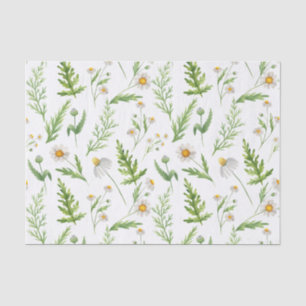 Cottcore Green Woodland Forest Fern Pattern Tissuepapier