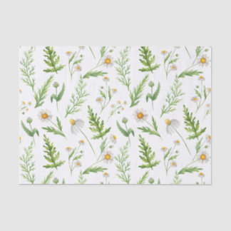 Cottcore Green Woodland Forest Fern Pattern Tissuepapier