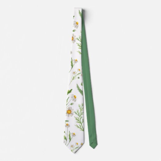 Cottcore Green Woodland Forest Pattern Wedding Stropdas (Voorkant)
