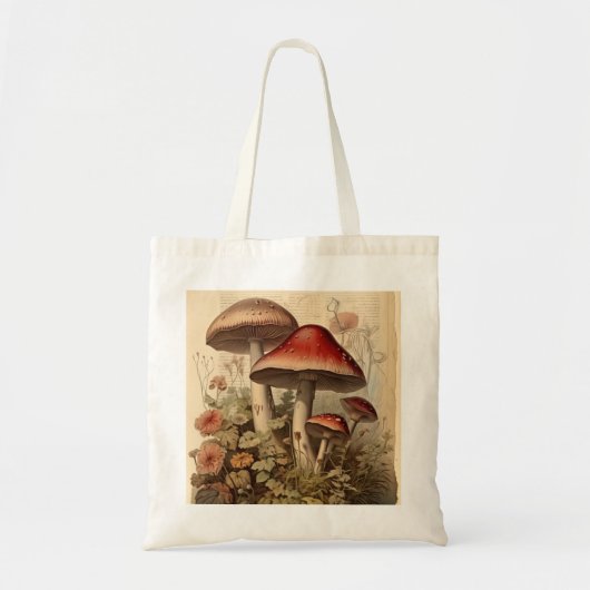 Cottcore-paddenstoel Tote Bag (Voorkant)