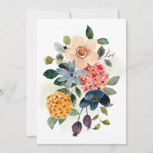 Cottcore Wedding | Tuinbouwtuin Kaart (Achterkant)