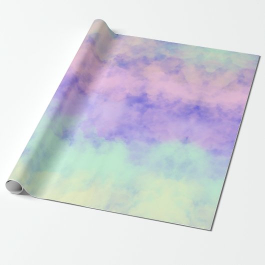 Cotten Candy Clouds Cadeaupapier (Uitgerold)
