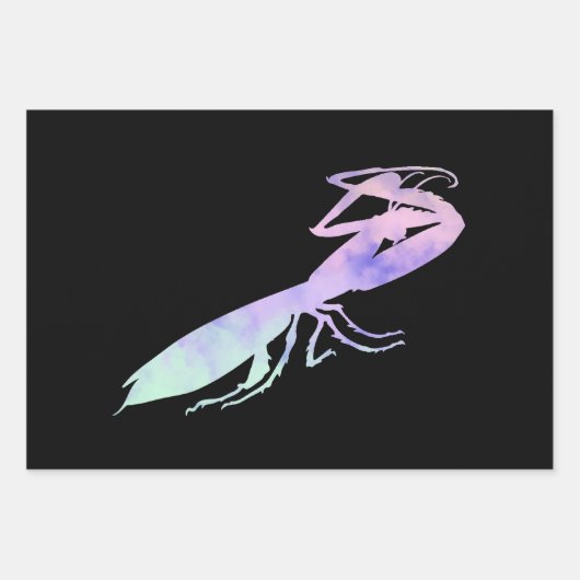 Cotten Candy Clouds Praying Mantis Inpakpapier Vel (Voorkant 2)