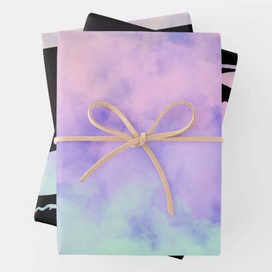 Cotten Candy Clouds Praying Mantis Inpakpapier Vel (In situ)