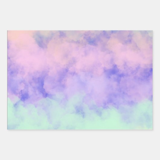 Cotten Candy Clouds Praying Mantis Inpakpapier Vel (Voorkant)