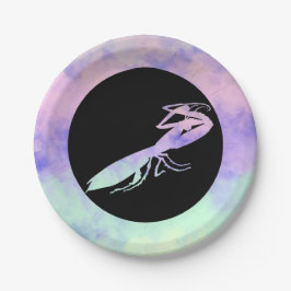 Cotten Candy Clouds Praying Mantis Papieren Bordje
