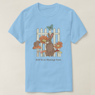  Cottencore Rabbit paddenstoelen Aangepast T-shirt