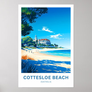 Cottesloe Beach Australië Reisprint Poster