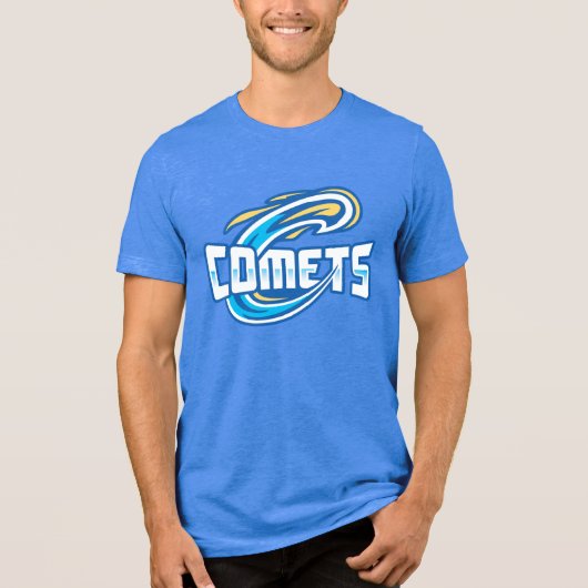 Cottey College Comets Tri-Blend Shirt (Voorkant)