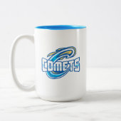 Cottey College Comets Tweekleurige Koffiemok (Links)
