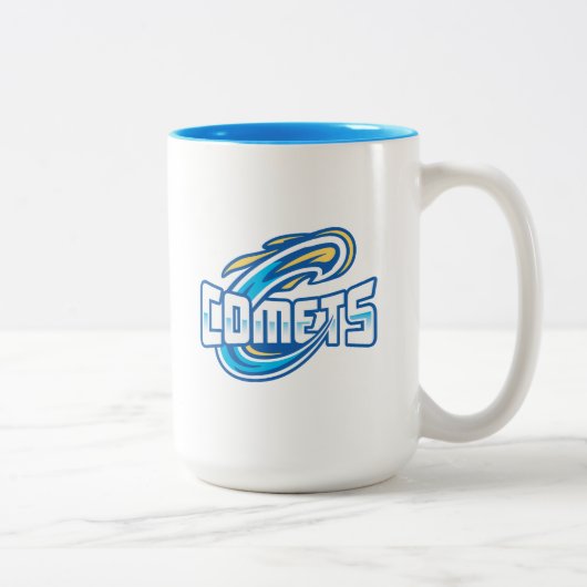 Cottey College Comets Tweekleurige Koffiemok (Rechts)
