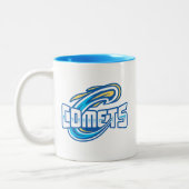 Cottey College Comets Tweekleurige Koffiemok (Links)