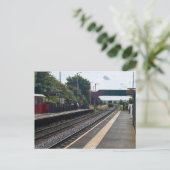 Cottingley Railway Station, Leeds Briefkaart (Staand voorkant)